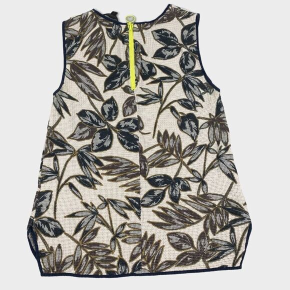 J. Crew Basketweave Cotton Top size 2 - Picture 2 of 8